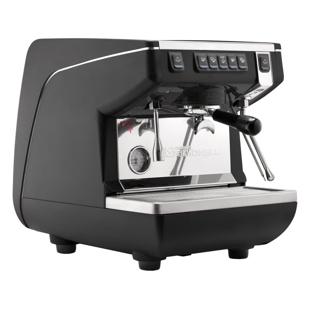 Кофемашина рожковая Nuova Simonelli Appia Life 1Gr V высокая группа, черная_1